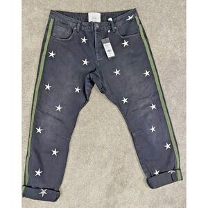 One Teaspoon Saints Black Stars Boyfriend Jeans size 29  NWT